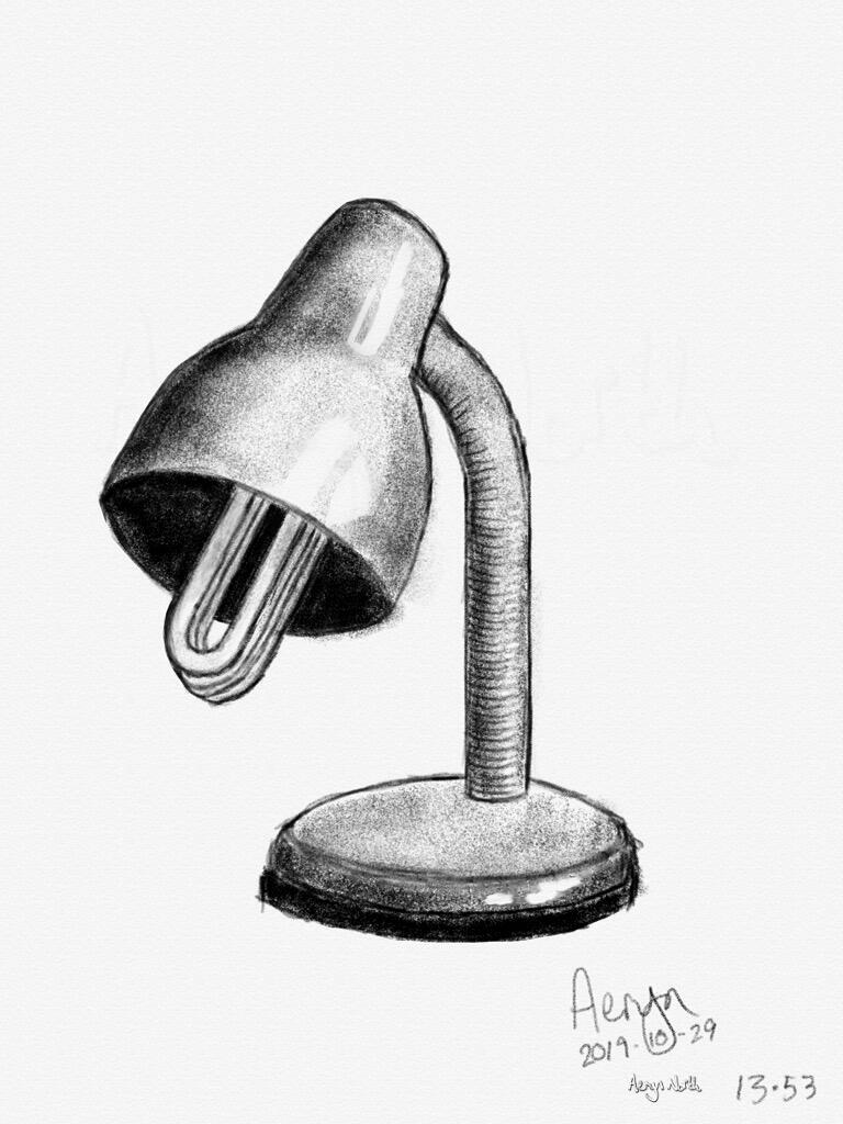 Lamp (digital sketch, iPad)